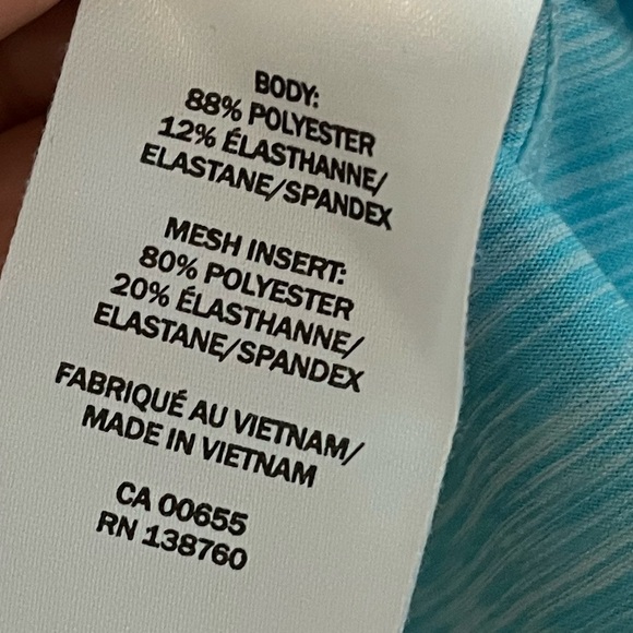 Hyba Women’s Activewear Top - Turquoise Blue - 2X - Picture 4 of 7